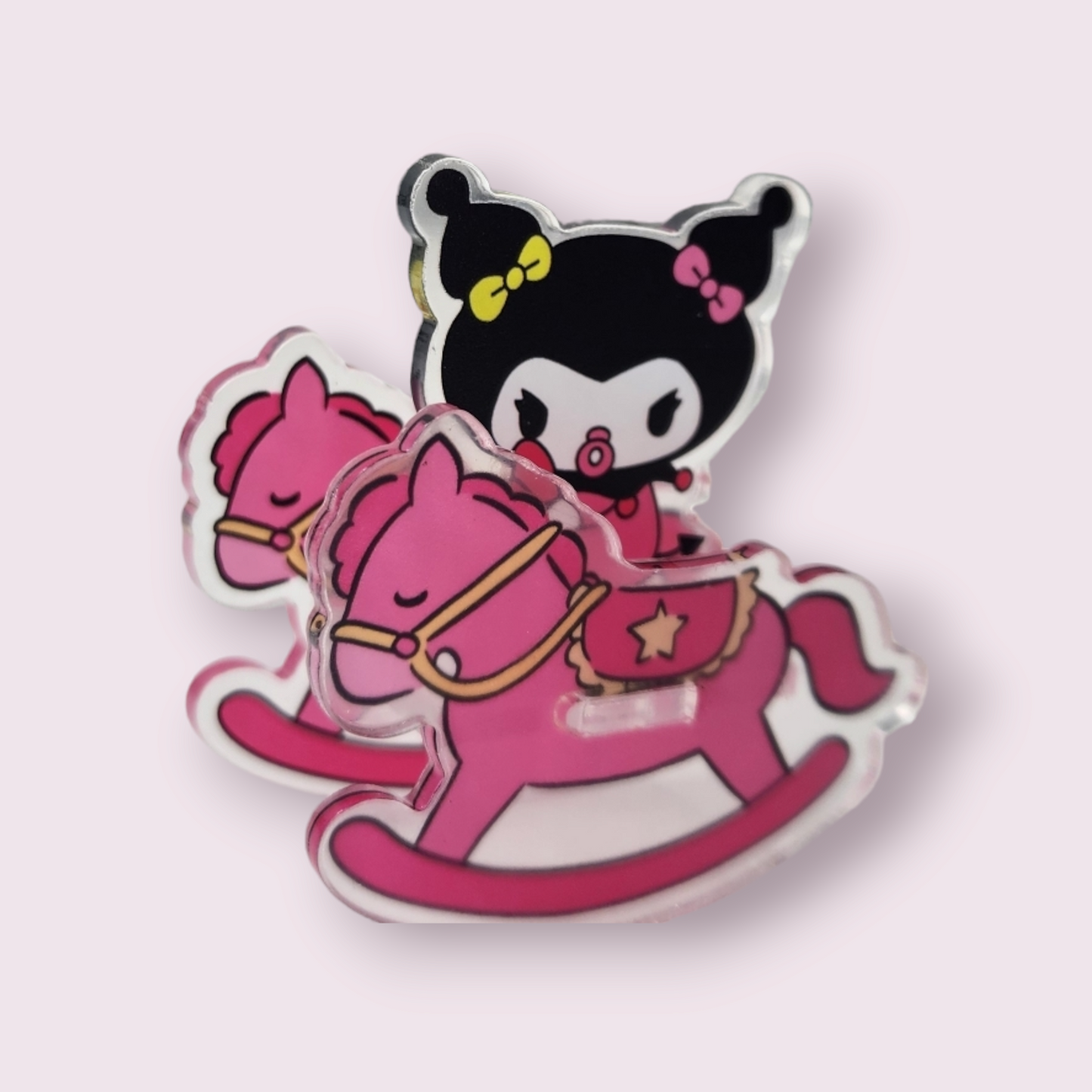 Baby Kuromi Rocking Horse Acrylic Figure