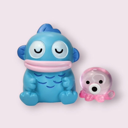 2pc Hangyodon Fishman & Octopus Sleepy Figure Set