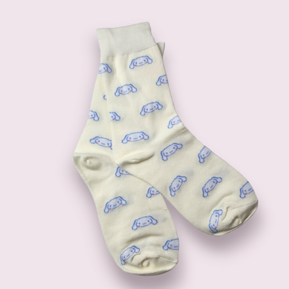 Cinnamoroll Beige Crew Socks