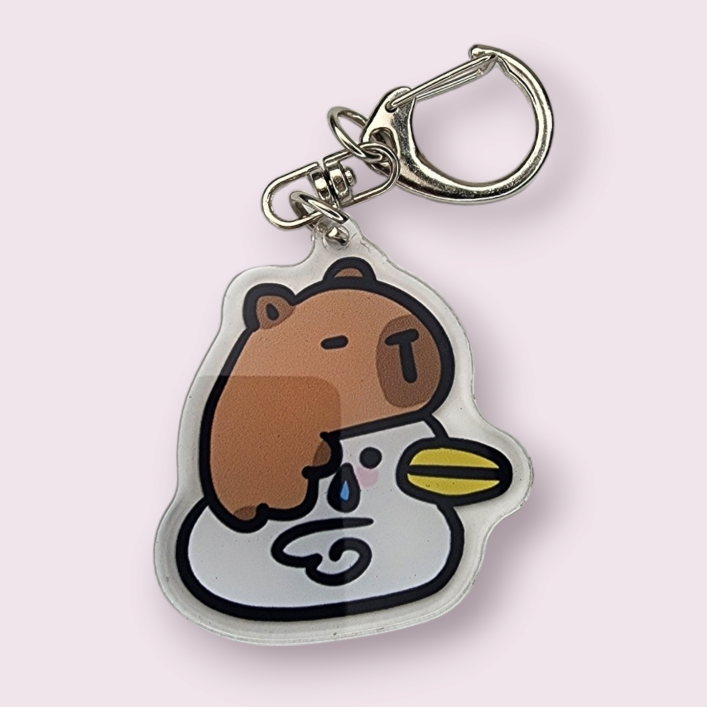 Capybara Duck Acrylic Keychain