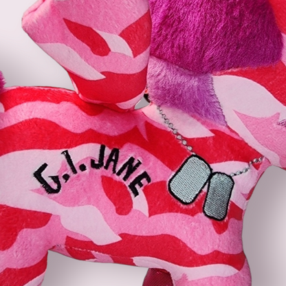 Toki Doki Pink GI Jane Pink Camouflage Plush