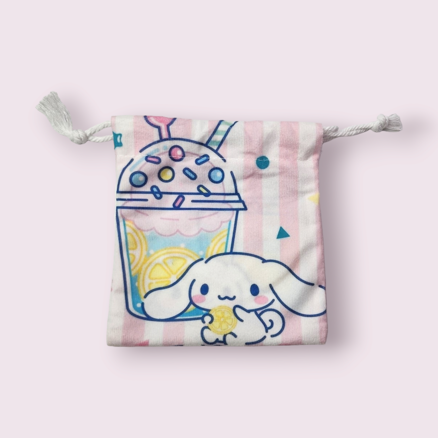 Small Cinnamoroll Lemonade Soft Drawstring Bag