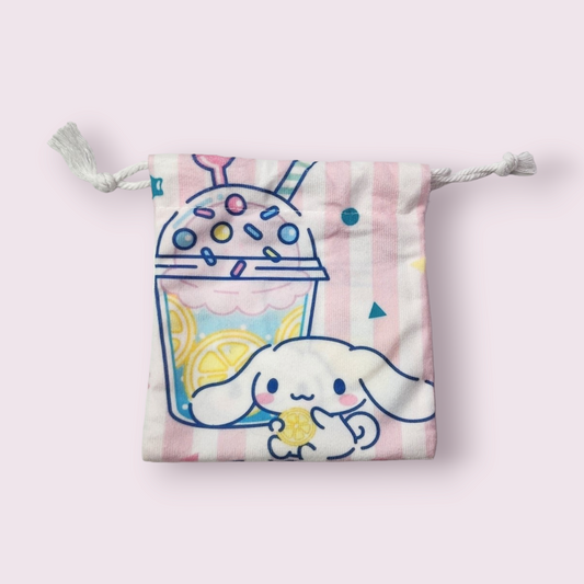 Small Cinnamoroll Lemonade Soft Drawstring Bag