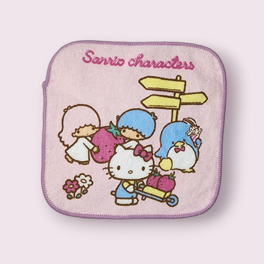 Sanrio Family Pink Mini Towel