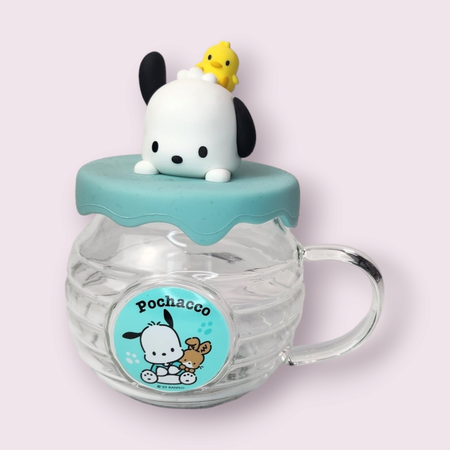 Pochacco Honey Jar Design Glass with Lid