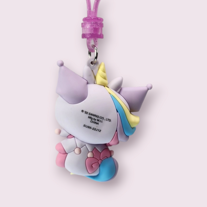 Kuromi Unicorn Clip Keychain