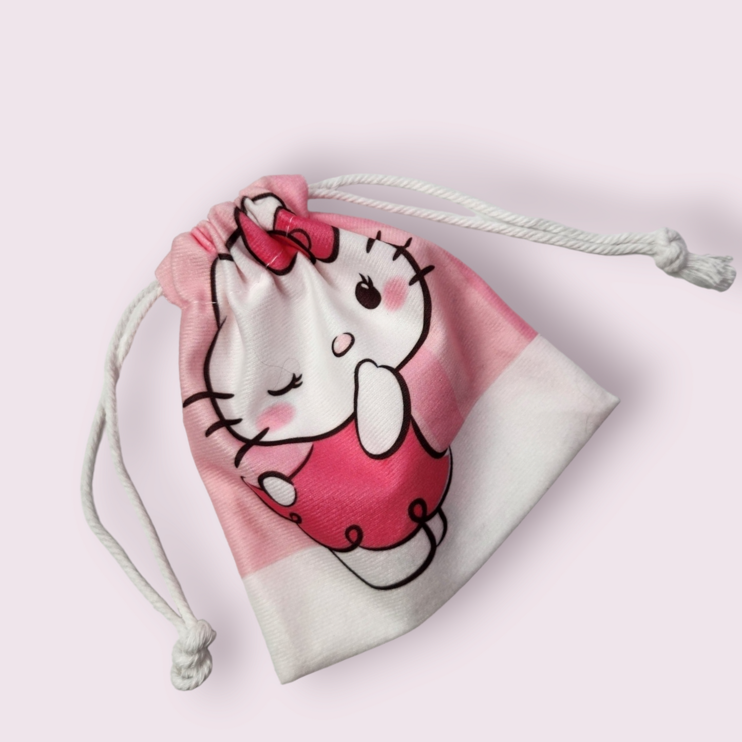 Small HK Wink Soft Drawstring Bag