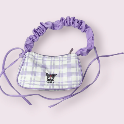 ZGO Tidecolor Kuromi Plaid Purse