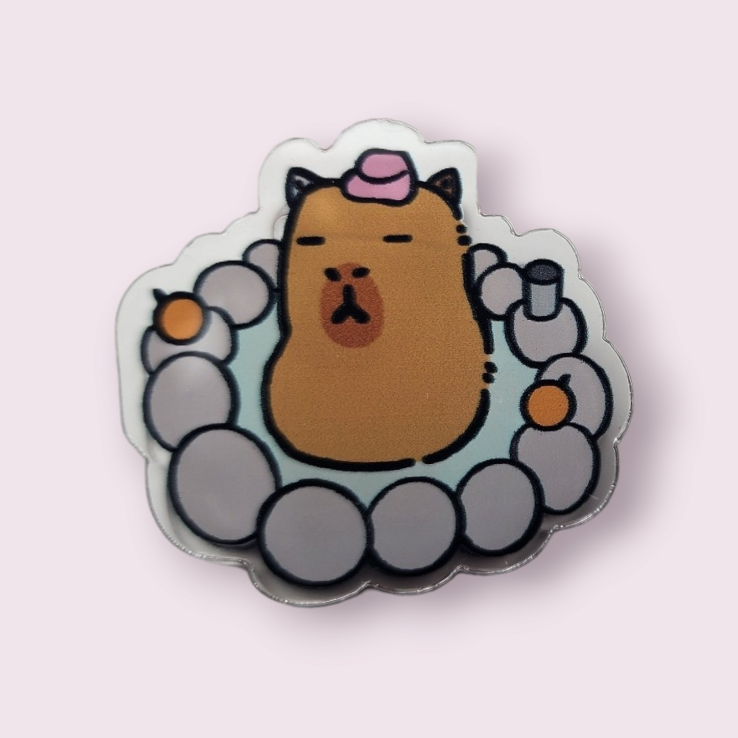 Capybara Hot Springs Paper Clip