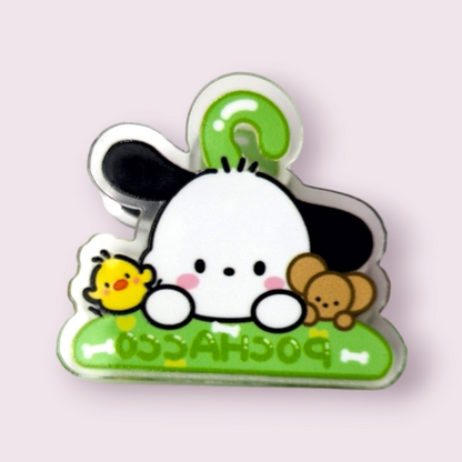 Pochacco Notepad with Paperclip