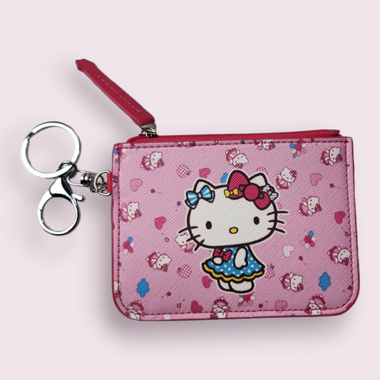 HK Light Pink Keychain Wallet