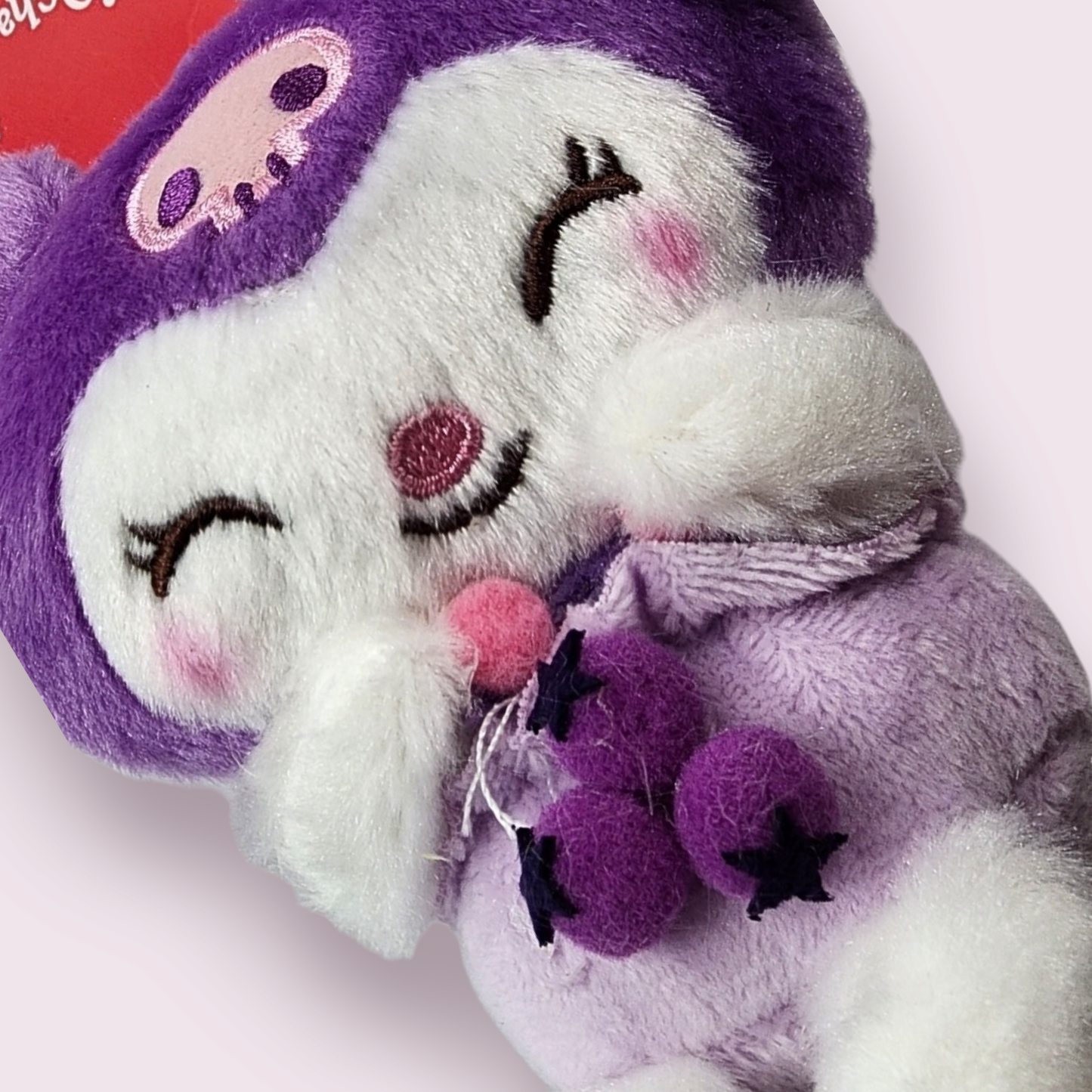 Kuromi Blueberry Plush Keychain