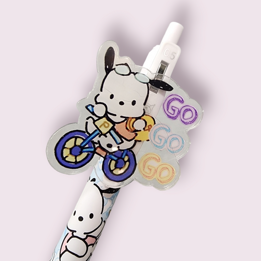 Pochacco Bicycle Custom Acrylic Gel Pen