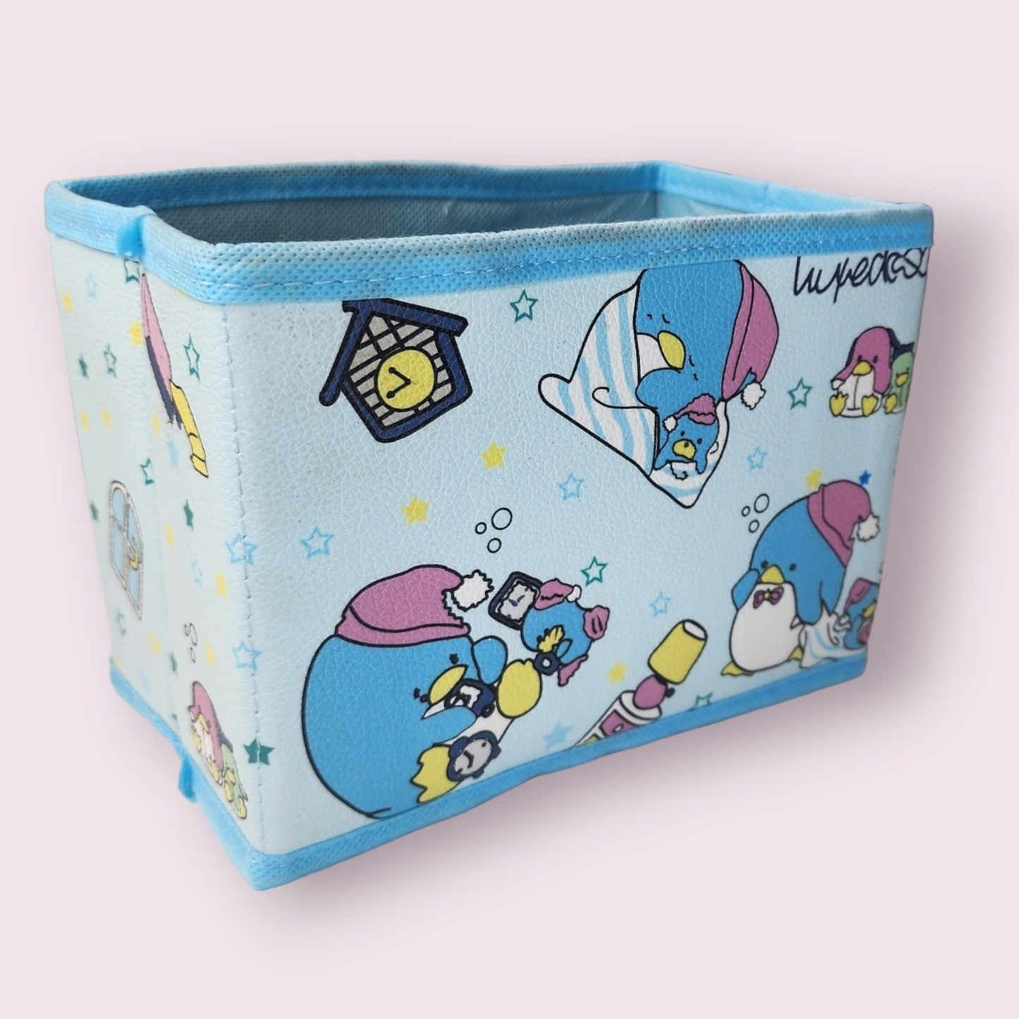 Tuxedo Sam Bedtime Small Fabric Desktop Storage Box