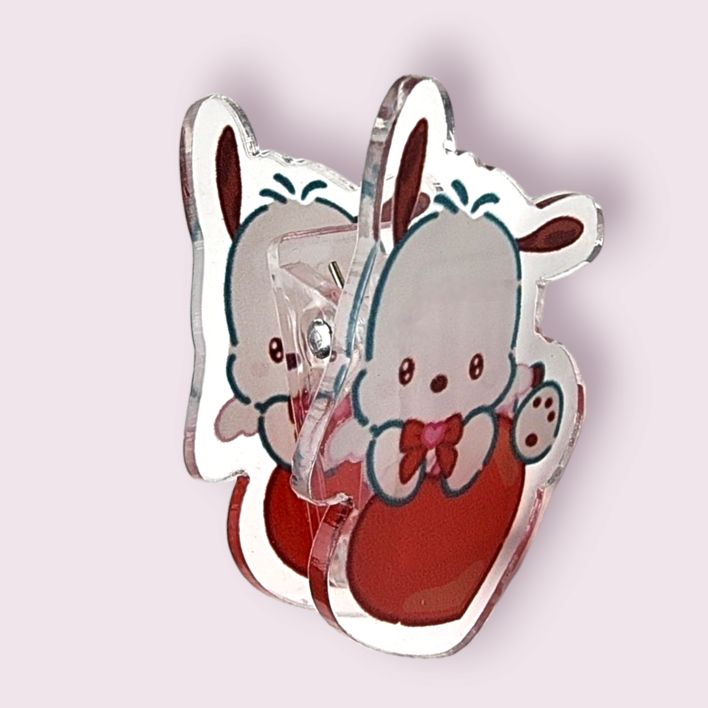 Pochacco Heart Acrylic Paper Clip