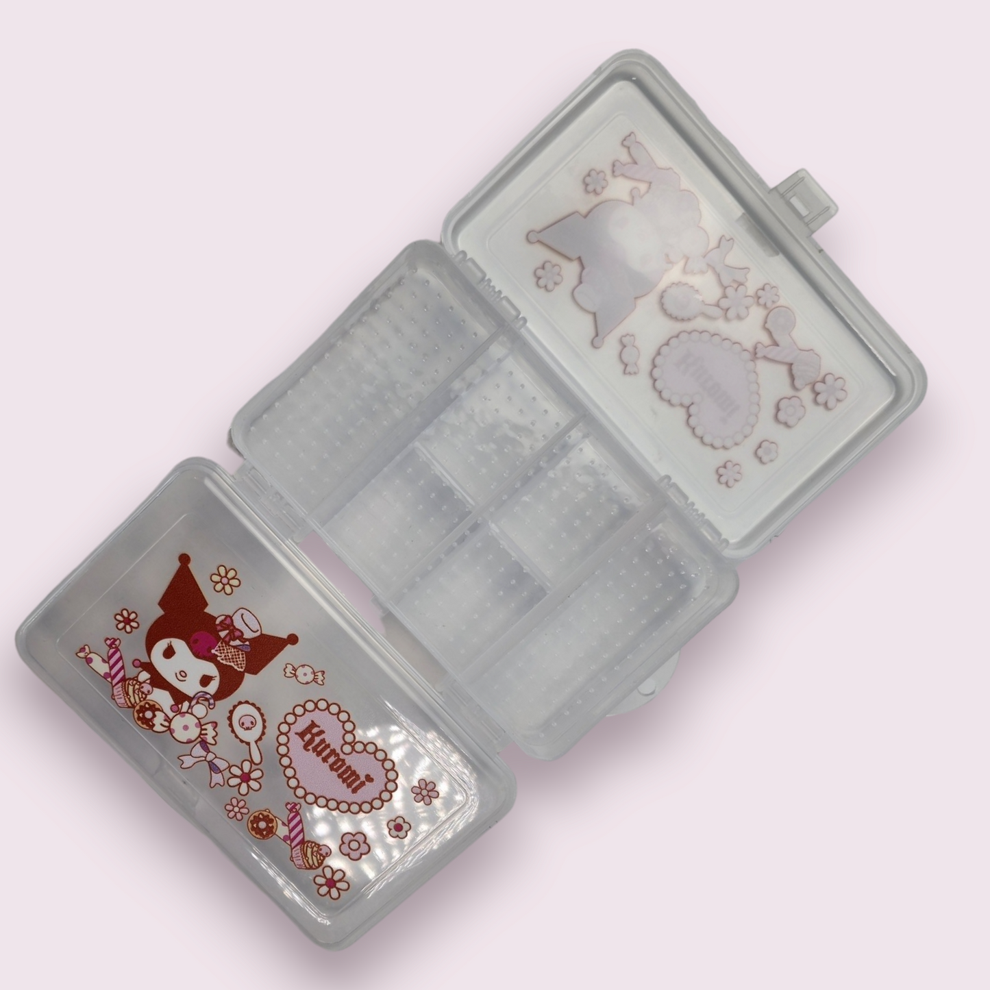 Kuromi Double Layer Compartment Storage Box