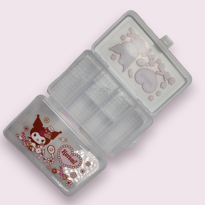 Kuromi Double Layer Compartment Storage Box
