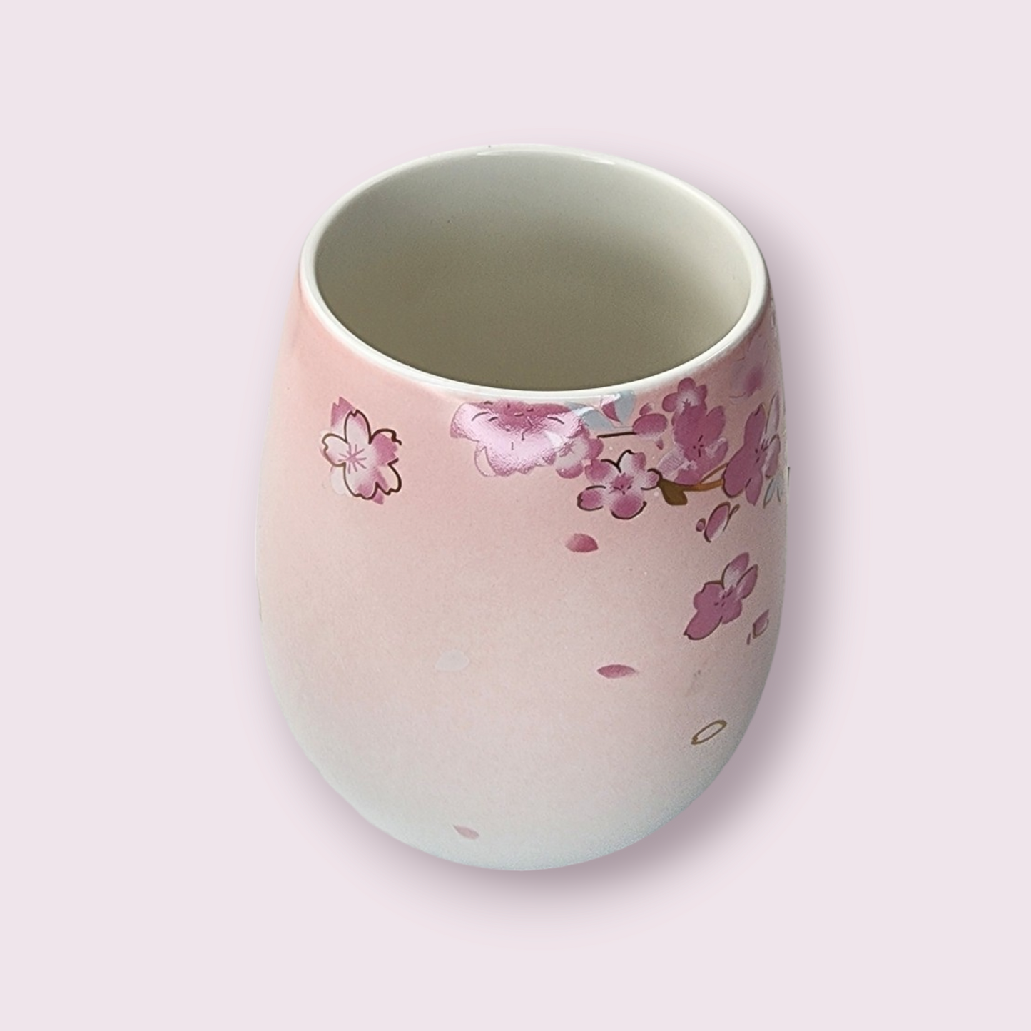 Starbucks 2022 China Sakura Ceramic Cup, Lid & Straw