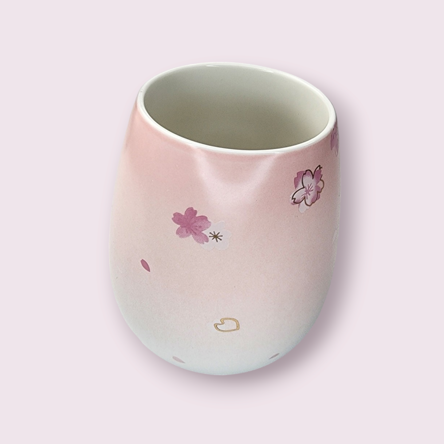 Starbucks 2022 China Sakura Ceramic Cup, Lid & Straw