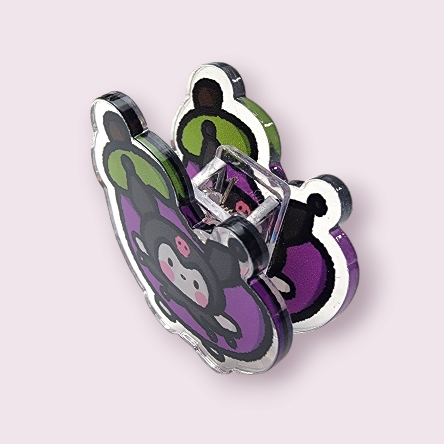 Kuromi Eggplant Acrylic Paper Clip