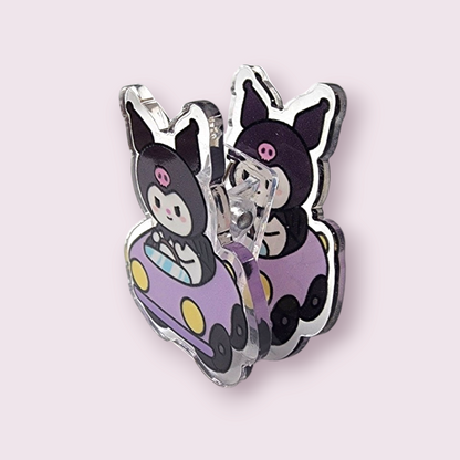 Kuromi Purple Car Acrylic Paper Clip