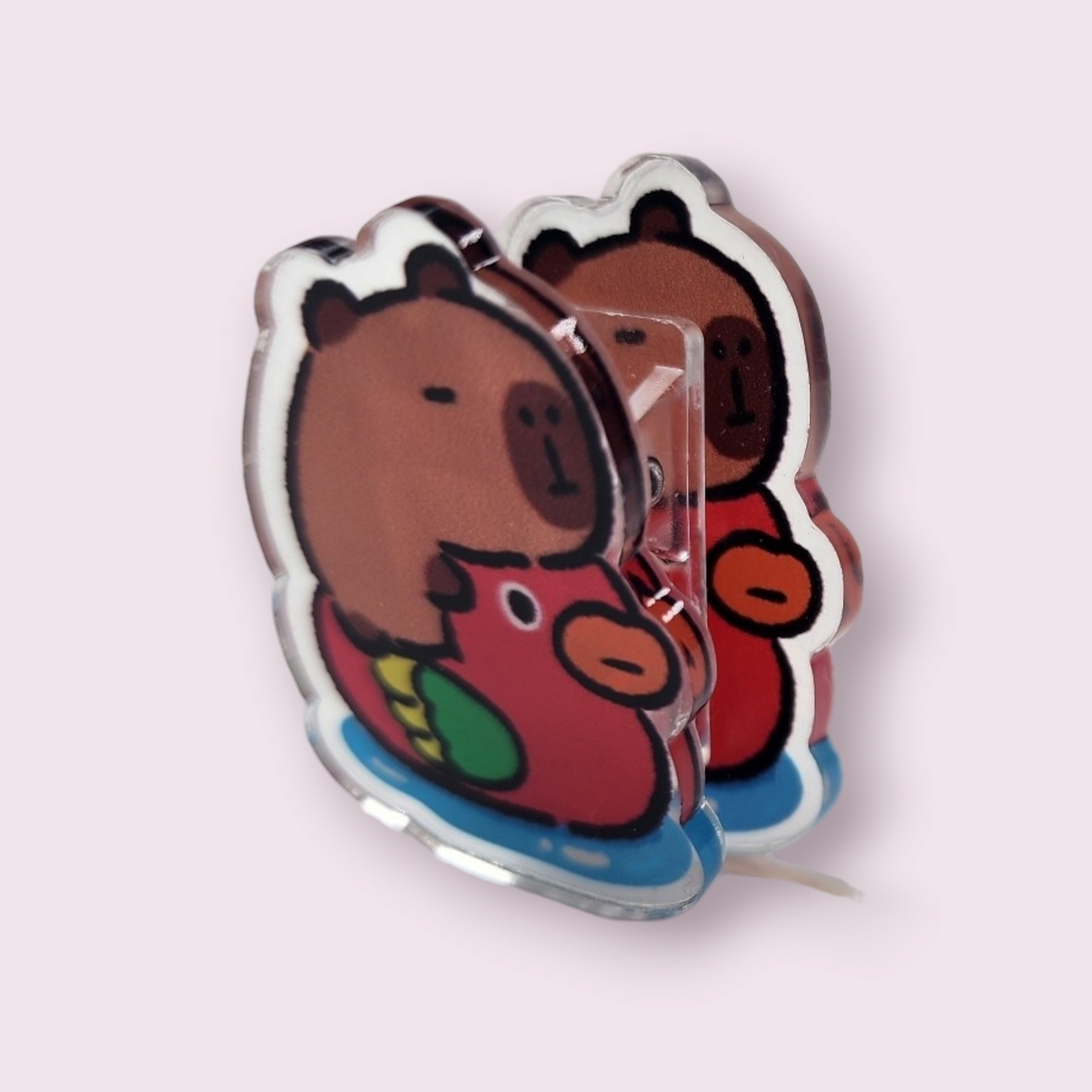 Capybara Parrot Paper Clip