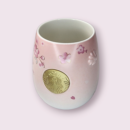 Starbucks 2022 China Sakura Ceramic Cup, Lid & Straw