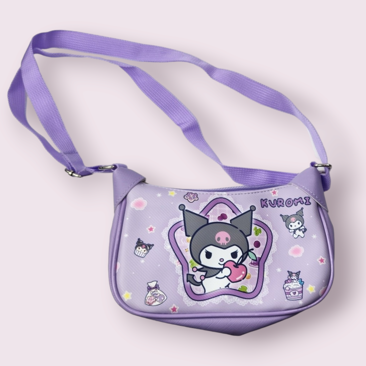 Kuromi Cherry Purple Purse