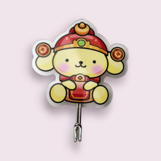 Pompompurin Lucky Acrylic Wall Hook