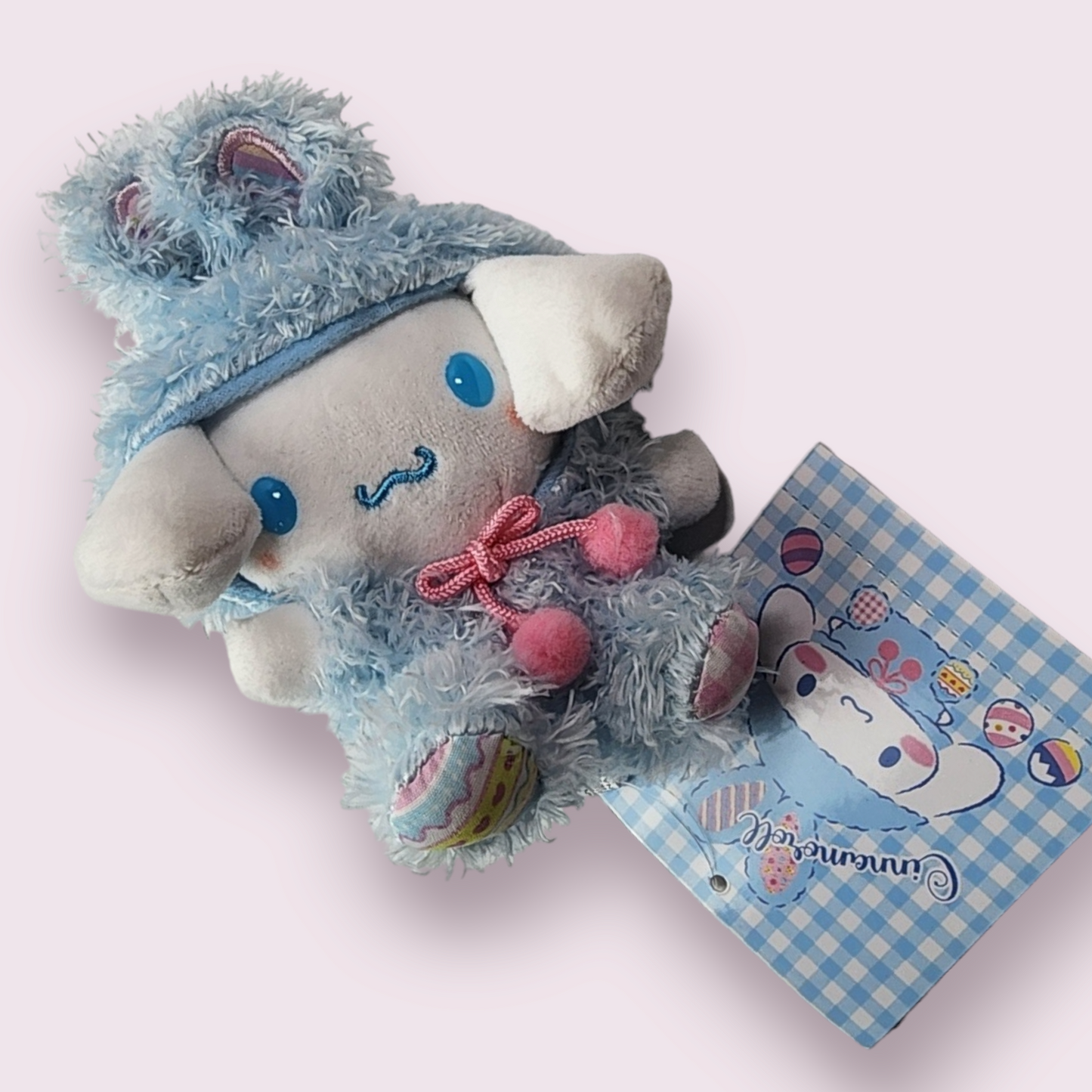 Cinnamoroll Fuzzy Bunny Plush Keychain