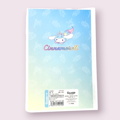 Cinnamoroll A4 Holographic Cover Unicorn Notebook