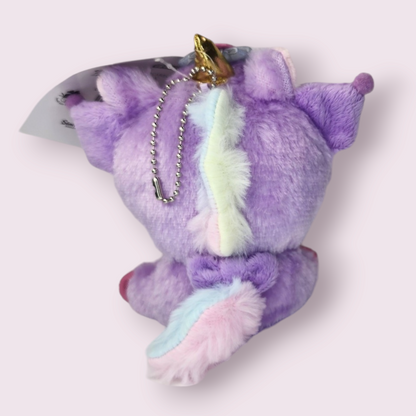 Kuromi Unicorn Purple Keychain Plush