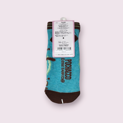 Pochacco Bowtie Teal Ankle Socks