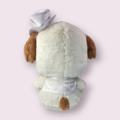 Pochacco Elegant Milky White Suit & Hat Large Plush