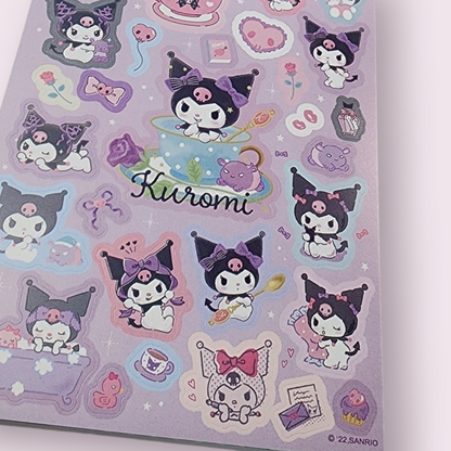 Kuromi Teacup Memo Notepad with Colorful Pages