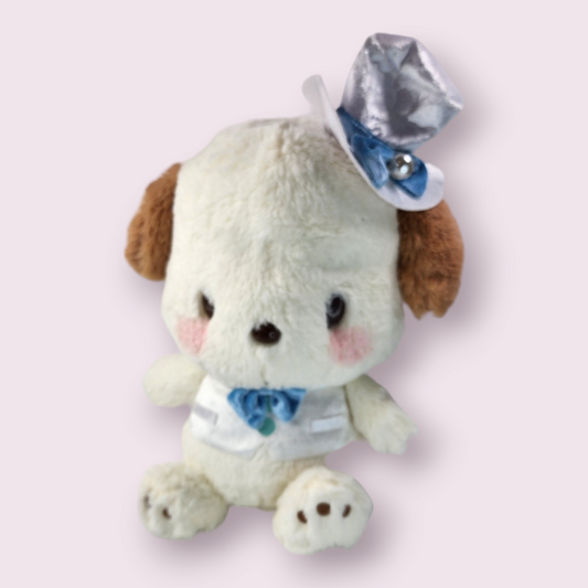 Pochacco Elegant Milky White Suit & Hat Large Plush