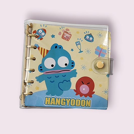 Hangyodon Fishman Party Grid Spiral Square Notebook