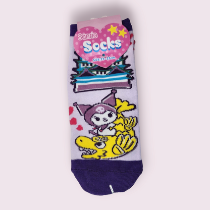 Purple Kuromi Dragon Socks