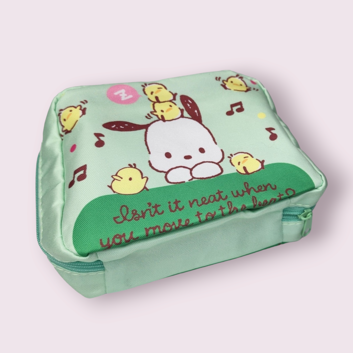 Pochacco & Birds Sanitary Zipper Pouch