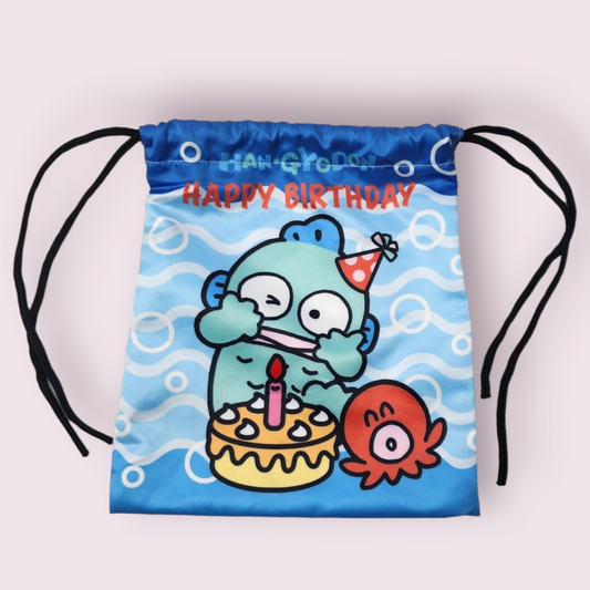 Hangyodon Fishman Birthday Drawstring Bag