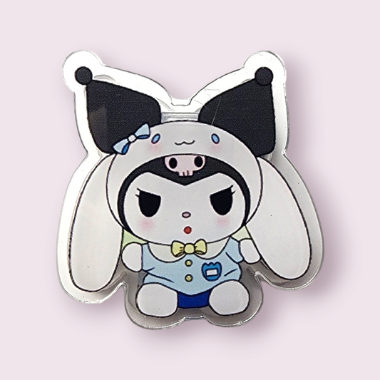 Kuromi or Baku with Cinnamoroll Hat Paper Clip