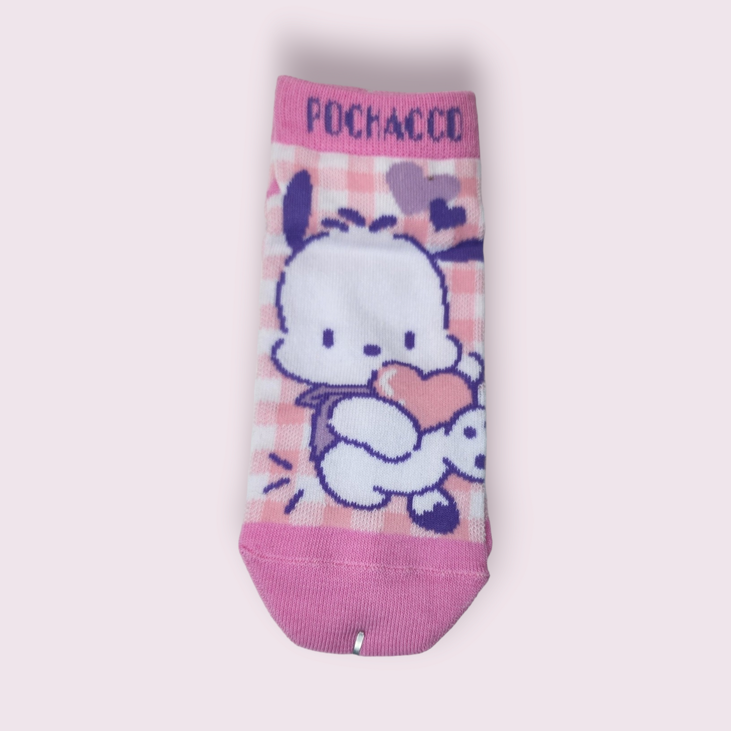 Pochacco Pink Heart Ankle Socks