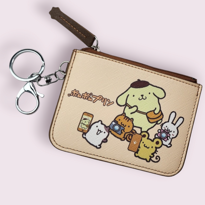 Pompompurin Animal Keychain Wallet