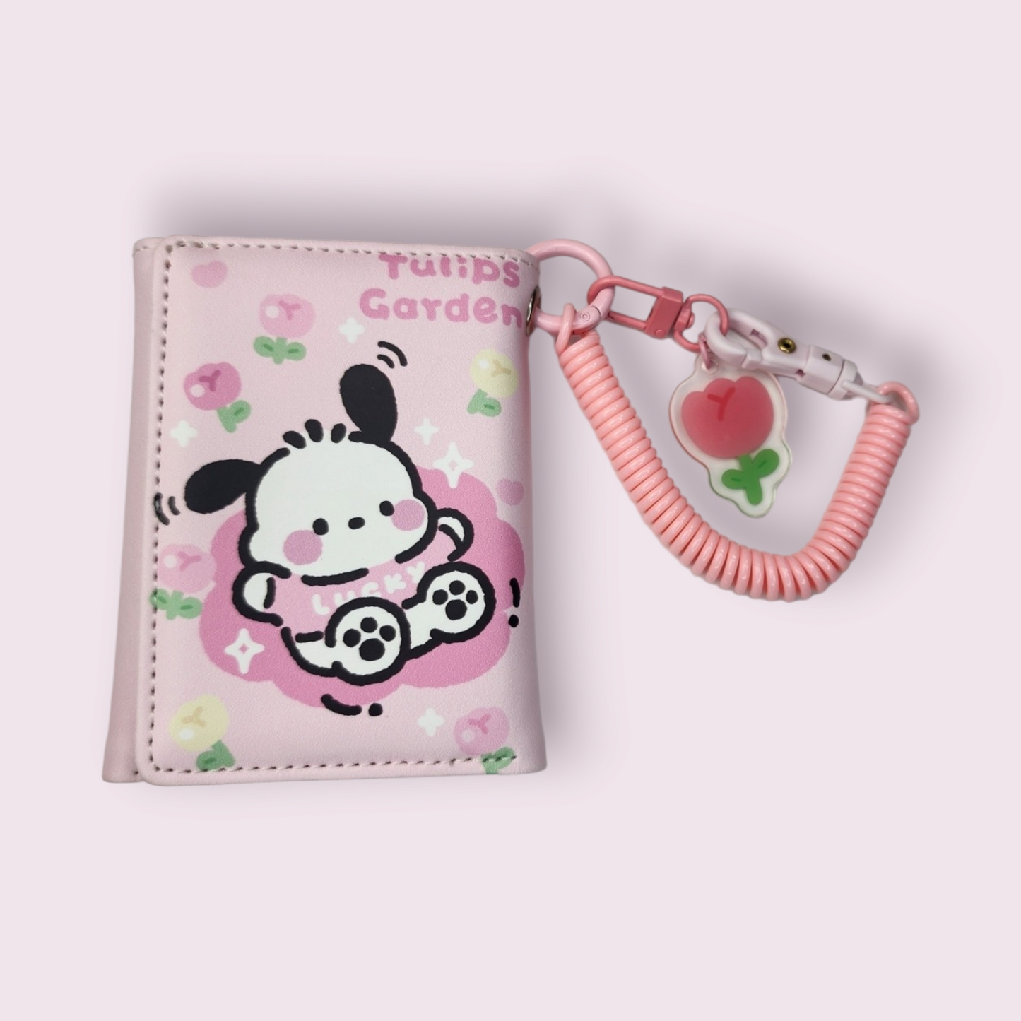 Pochacco Pink Wallet & Keychain