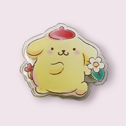 Pompompurin Flower Paper Clip