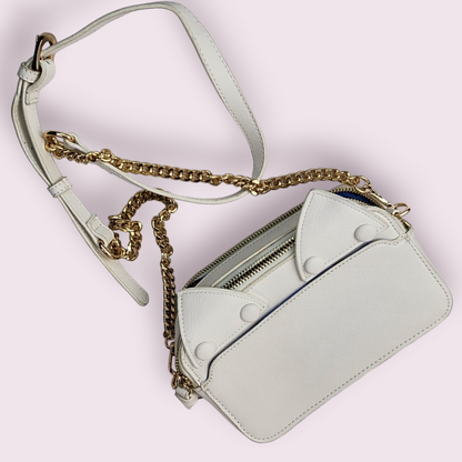 Sailor Moon Luna Cat White Leather Crossbody Purse