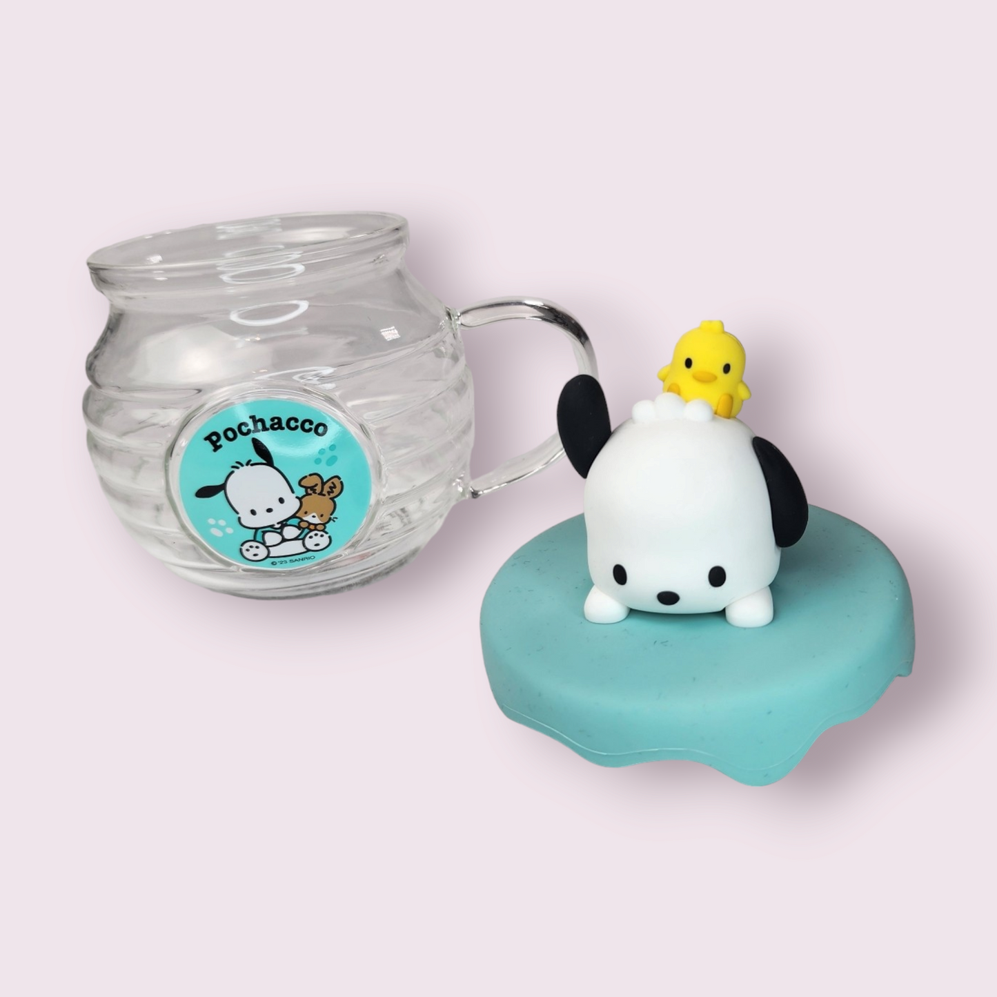 Pochacco Honey Jar Design Glass with Lid