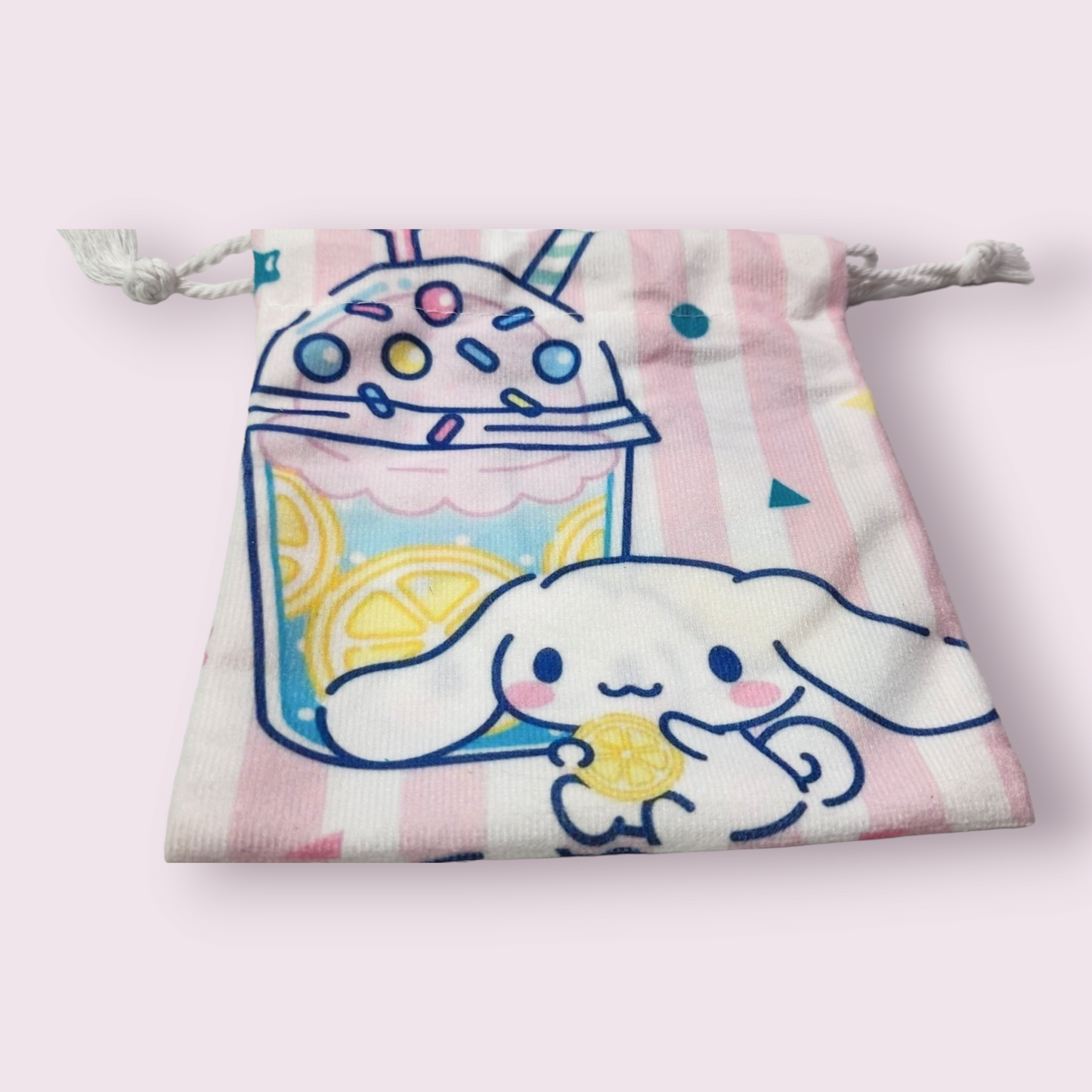 Small Cinnamoroll Lemonade Soft Drawstring Bag