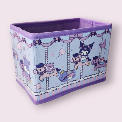 Kuromi Carousel Fabric Desktop Storage Box