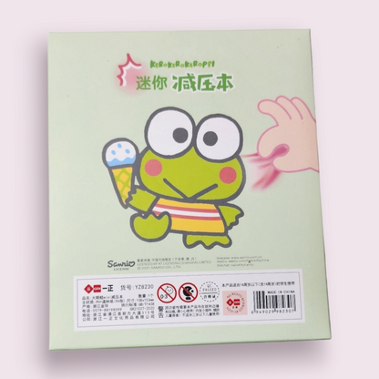 Keroppi Squishy Fidget Notebook